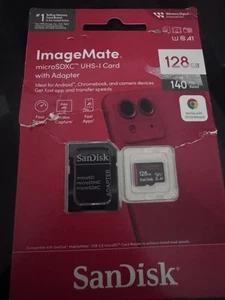 SanDisk 128 Go ImageMate MicroSDXC UHS-1 - 140 Mo/s - SDSQUA4-128G-Aw6ka - - Photo 1 sur 2