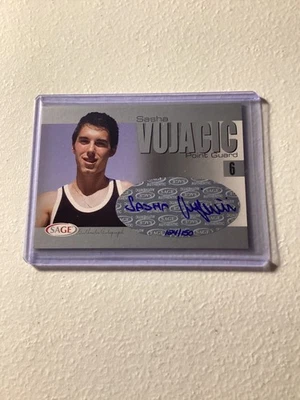 2004-05 Sage Autographed Basketball - Authentic Autographs Sasha Vujacic #A36... - Image 1 of 2