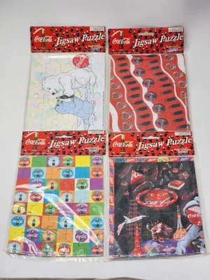 Vintage Coca-Cola 25-Piece Jigsaw Puzzle Lot 1998 Bear Seal Pop Art NEW SEALED - Image 1 of 4