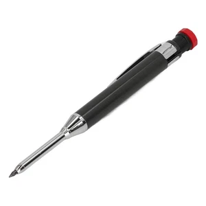 (Black)Mechanical Carpenter Pencil Heavy Duty With Sharpener Long Nose Deep - Picture 1 of 12