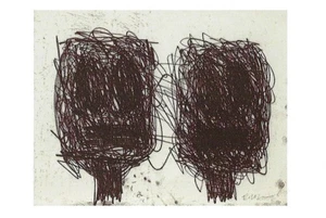 Postcard Rashid Johnson "Untitled" 2015 (Two Heads) Whitney Museum NYC MINT - Picture 1 of 1