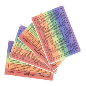 4 Sheets Tastaturkürzel-Aufkleber Fräulein Ästhetisches Briefpapier - Afbeelding 1 van 12