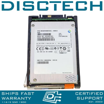 EMC 005050718 / 118033254 400GB WI SSD 2.5 SFF SAS 6Gb/s for VNX Systems - Image 1 of 4