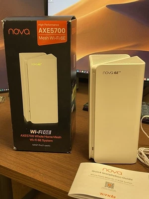 Tenda Nova MX21-Pro WLAN Router Wi-Fi 6E AXE5700 Tri-Band 5GHz 6GHz Quest - Bild 1 von 4