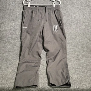 CCM Hockey Tactical Cool Warmup Pants Men’s Sz L Grey Lightweight Elastic Waist - Picture 1 of 17