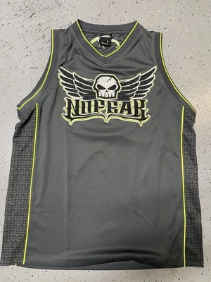 No Fear Tank Top Sleeveless Jersey Black Green Skull Men’s Size Large  - Image 1 of 3