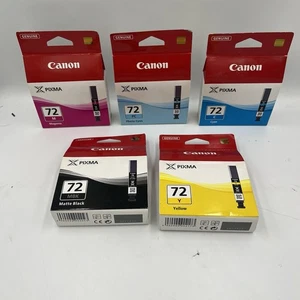 Paquete de cartuchos de tinta Canon Pixma PGI 72 72 magenta, negro cian foto cian amarillo - Imagen 1 de 6