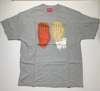 MISHKA NYC HIGH FIVE T-SHIRT Size X-LARGE GRAY NWOT  - Image 1 of 4