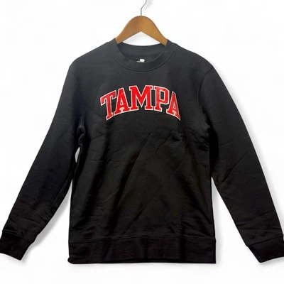 Fanatics Tampa Sweatshirt Men M Black Red Graphic Fleece Crewneck NWT - Image 1 of 4