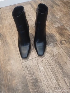 Nine West Women's Yuhav Zip Fashion Block Heel Ankle Boots Black Size:10  - Picture 1 of 6