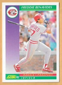 Freddie Benavides Cincinnati Reds Rookie Prospect #813 - Puntuación casi nueva-como nueva 1992 - Imagen 1 de 2