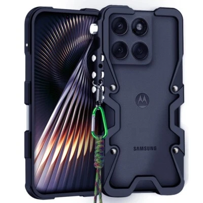 Funda de lujo de metal y aluminio a prueba de golpes para Motorola Edge 60 Pro/años 60/60 Foto 1 de 4