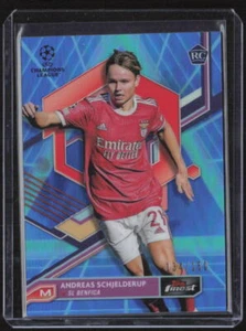 2022-23 Topps Finest UEFA CC Andreas Schjelderup Blue/Aqua Vaporwave Rookie /250 - Picture 1 of 2