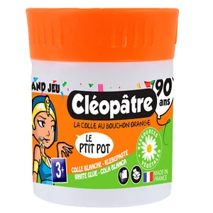 Cléopatre P'tit Pot Kleber mit integriertem Spachtel 35 g Bastelkleber DIY - Bild 1 von 5
