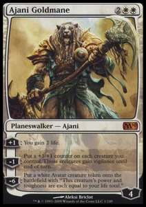 MTG AJANI GOLDMANE - PLAYED/ROVINATO CRINIERA D'ORO - M10 - MAGIC - Picture 1 of 1