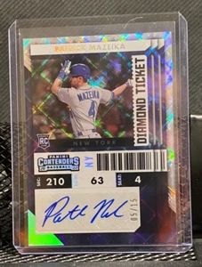 Patrick Mazeika 2022 Contenders Diamond Ticket Auto (RC) #5/15 - Mets - Picture 1 of 2