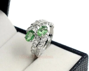 Anillo de piedra de nacimiento de enero 925 piedra preciosa de cianita natural color como nuevo - Imagen 1 de 11