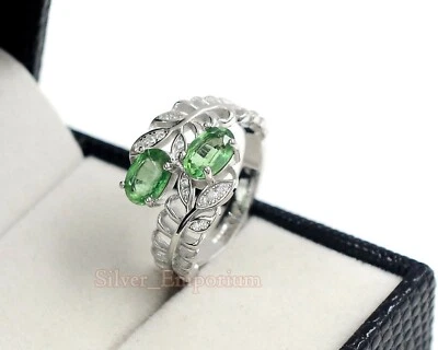 Natural Mint Color Kyanite Gemstone 925 Sterling Silver January Birthstone Ring - Image 1 of 4