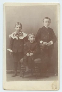 Kabinettkarte Drei süße Brüder 1880 - Bild 1 von 2
