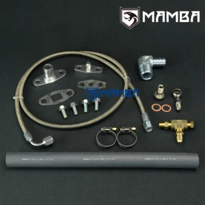Turbo Oil Feed & Return Line Kit for Nissan TD42 GQ with Factory Hitachi HT18 - Picture 1 of 3