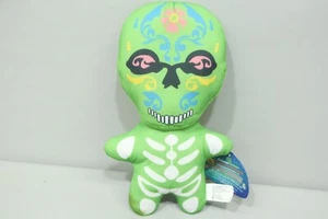 Day of the Dead Mexican Skeleton Gamer Green Kellytoy Sugar Loaf Plush NWT 11" - Picture 1 of 5