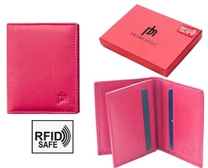 Prime Hide Valentino RFID SICHER Beerenleder Kreditkartenhalter Geldbörse verpackt Neu - Bild 1 von 6