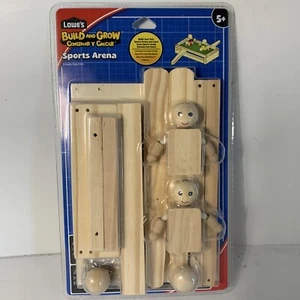 Lowes Build And Grow Sports Arena Kit Wood model #64570 soccer kids youth - Picture 1 of 2