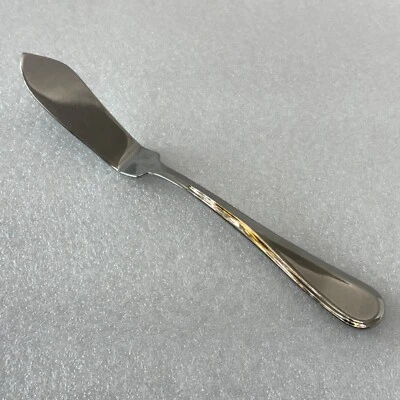 Cuchillo de mantequilla maestro de cubiertos de acero inoxidable brillante Mikasa Bravo para servir azafata Foto 1 de 4