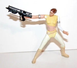 2002 Hasbro Star Wars AOTC Arena Escape PADME AMIDALA 3,75 Zoll Figur mit Gewehr - Bild 1 von 3