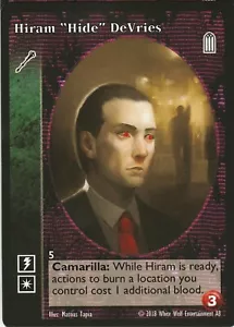 Hiram ""Hide"" DeVries x1 Ventrue Hüter der Tradition Nachdruck 2 KB R2 VTES - Bild 1 von 1