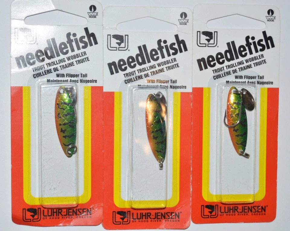 Luhr Jensen Needlefish Spoon Metallic Perch 1. South Bend Sporting Goods