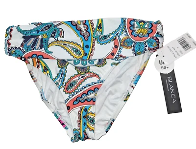 Parte inferior de bikini hipster con bandas La Blanca Pave The Way - multicolor talla 6/S Foto 1 de 4