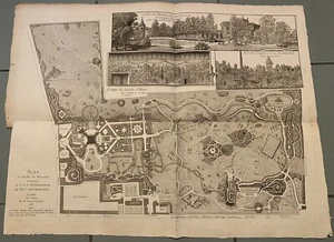 Plan ancien du Jardin de Monceau Epreuve originale réalisée en 1783. - Imagen 1 de 8