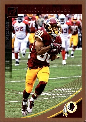 2018 Donruss #289 Jamison Crowder Press Proof Bronze Near mint or better - Image 1 of 2