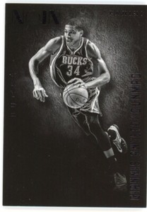 2014-15 Panini Noir Giannis Antetokounmpo Bucks #45/70 2nd Year #33 NM