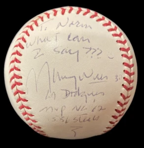 TOMMY DAVIS DAVE WALLACE WILLS HAND SIGNED X3 AUTO BASEBALL JSA/COA WM 93024 - Picture 1 of 5