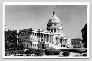 RPPC US Capitol Washington D.C. Rare View VTG UNP Buckingham Photo Postcard - Picture 1 of 2