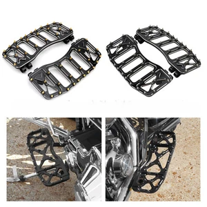 für Harley Dyna Softtail Motorrad Anti-Rutsch-Spike große Pedal Fußstütze - Bild 1 von 5