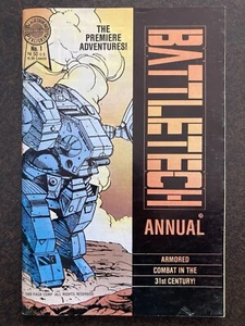 BATTLETECH ANNUAL #1 BLACKTHORNE 1989 COMIC BOOK FASA JUDT WORLEY ISAACS NELSON - Picture 1 of 17