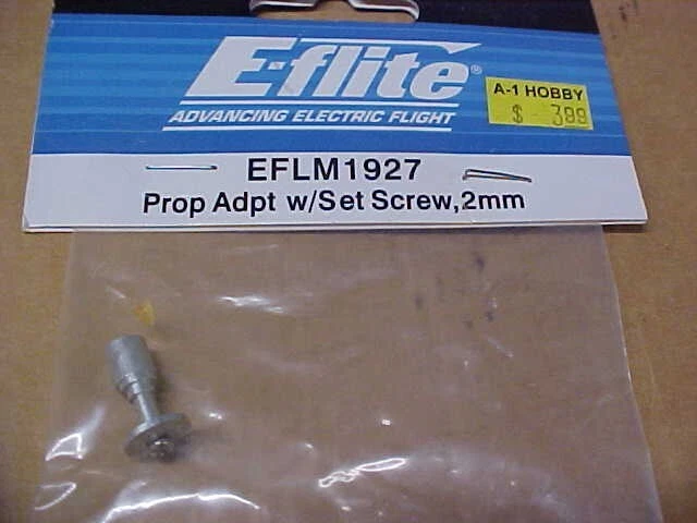 E-FLITE AIRPLANE PART - EFLM1927 = PROP ADAPTER W/SET SCREW - 2MM (NEW) - Image 1 of 1