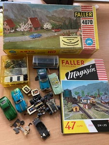 Konvolut Faller AMS Aurora AFX Motoren, Karossen, 4070, Magazin usw. - Bild 1 von 1