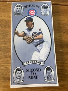 1986 Chicago Cubs Media Guide - Second to None - Ryne Sandberg - Ron Cey Dunston - Picture 1 of 9