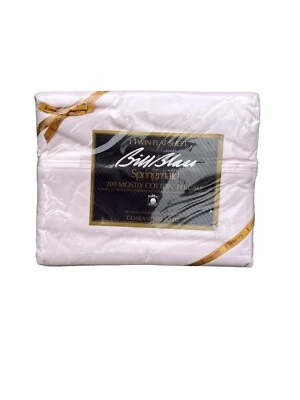 NOS Springmaid Bill Blass Twin Percale Flat Sheet Solid Pink Cotton/Poly Blend - Image 1 of 3