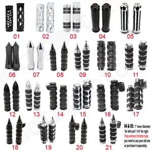 1" Handlebar Hand Grips for Kawasaki Vulcan 800 900 1500 1600 VN Classic Nomad - Picture 1 of 54