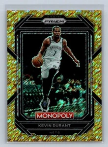 2022-23 Panini Monopoly Prizm Gold Money Shimmer 260/500 #7 Kevin Durant Nets - Foto 1 di 2