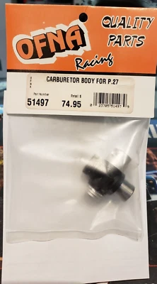 OFNA 51497 Carb Body only For Picco .27 Nitro Engines Rare Parts - Image 1 of 3