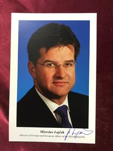 Autogramm MIROSLAV LAJCAK-Politiker SLOWAKEI-Außenminister-EU Parlament-signedAK - Picture 1 of 2