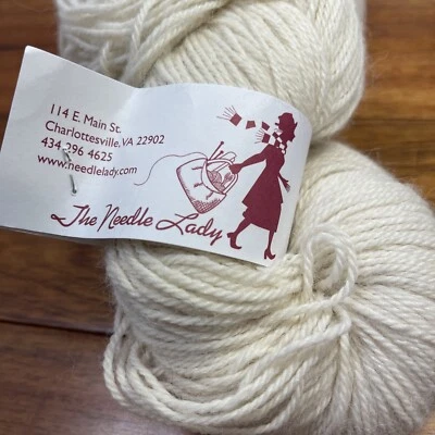 Сверхтонкая натуральная пряжа альпака моток 650 ярдов игла леди VA - Изображение 1 из 4