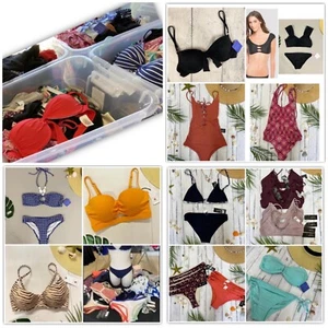 Women's Swim Lot Wholesale Reseller Lot 50 pc. Bikini Tops Bottoms New Swimwear - Picture 1 of 24