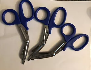 3 TIJERAS PARAMÉDICO EMT TRAUMATISMO TIJERAS 7,5" Mangos azules - Imagen 1 de 5